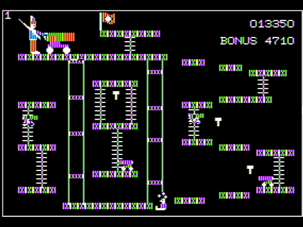 Gameplay of Cannon Ball Blitz for Apple II